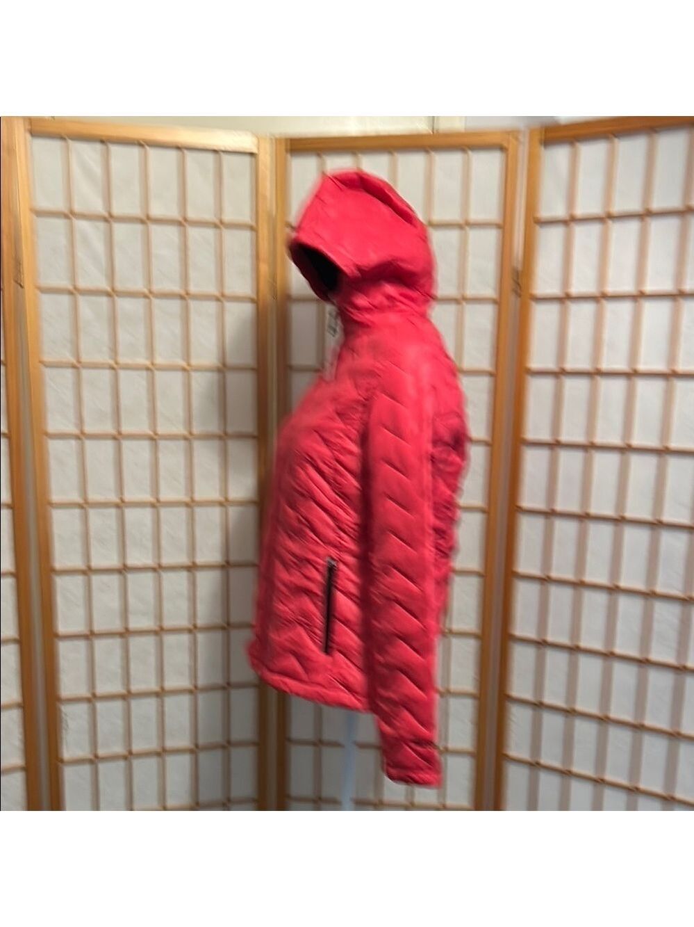 Women's Bright Pink Quilted Jacket - Picture 3 of 6